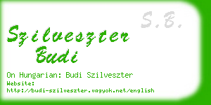 szilveszter budi business card